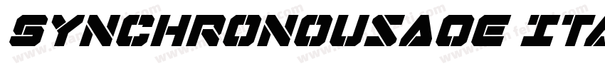SynchronousAOE Italic字体转换